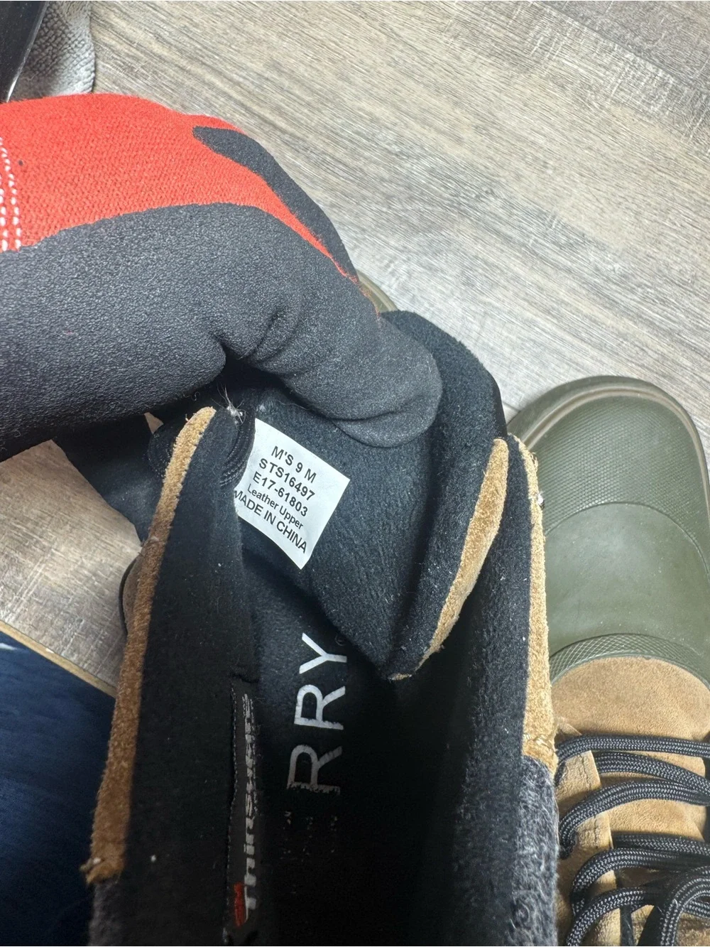 Sperry waterproof rubber